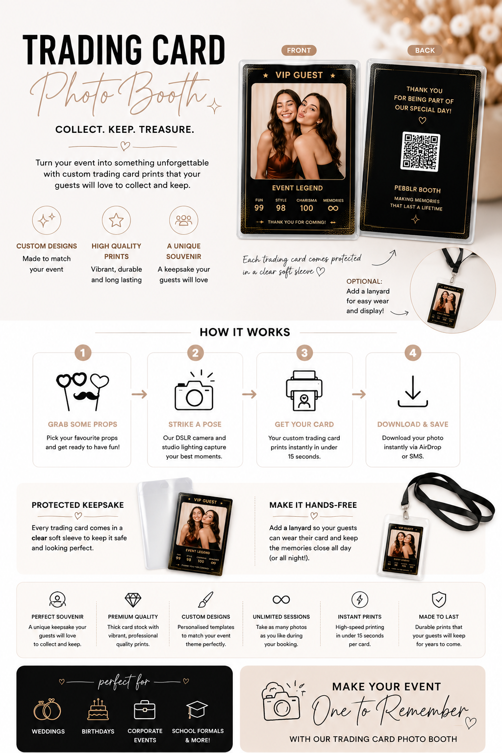 Trading Card Photobooth ⋆ Pebblr Booth